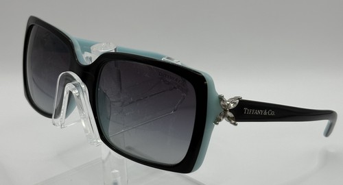 Tiffany & Co TF4047-B Black Blue Sunglasses Gradient Lens Italy