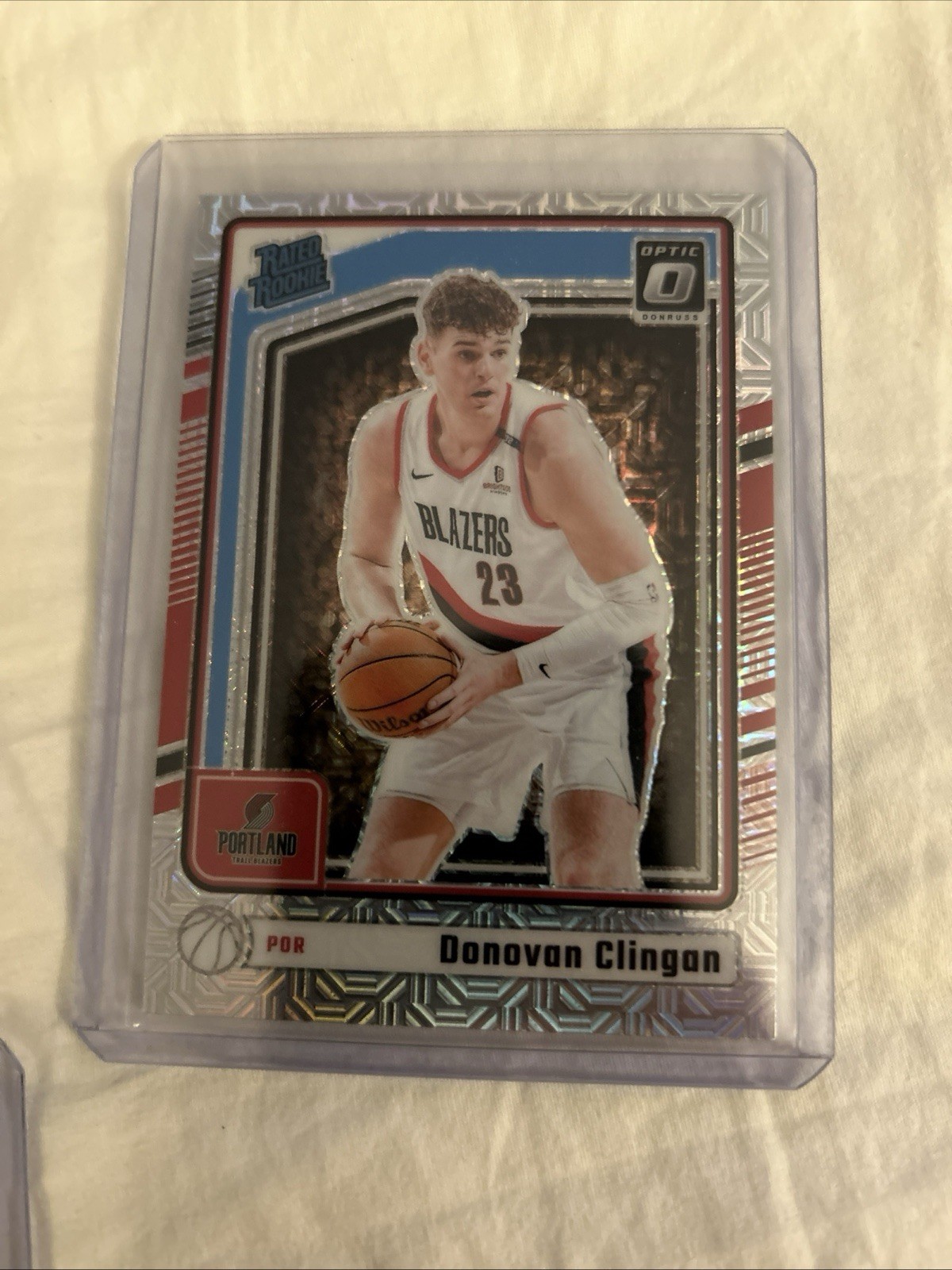 2024-25 DONRUSS OPTIC DONOVAN CLINGAN #272 CHOICE MOJO RATED ROOKIE BLAZERS TN2