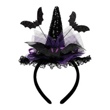 PARTY TELLER Purple Witch Hat Headband for Women