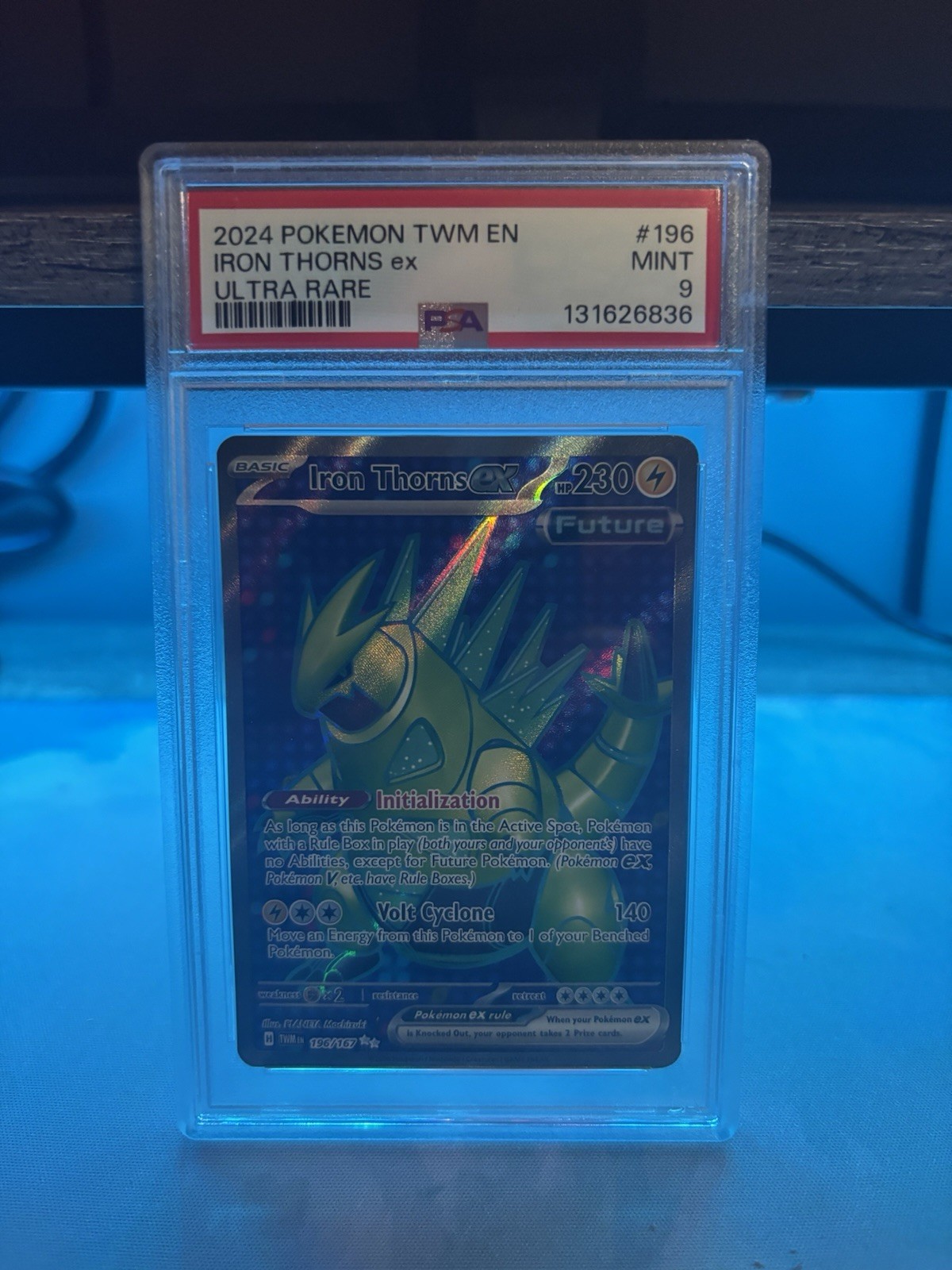 2024 Pokemon TWM En-Twilight Masquerade Iron Thorns EX #196 PSA 9 Ultra Rare