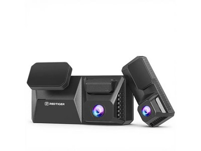 REDTIGER F77 V2 Dual Dash Cam 4K+4K with 256GB eMMC,STARVIS 2 IMX678,5.8GHz WiFi