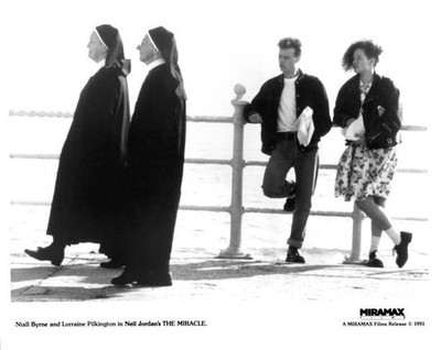 Niall Byrne actress Lorraine Pilkington in movie The Miracle 1991 Old Photo 1