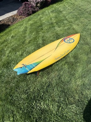 cjsmithart ハワイ Vintage surfboard 1980's Hawaiian Island Creations twin fin HIC | eBay