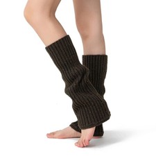 Leg Warmers Womens 30 Wool Blend Speckled Knit Cozy Ribbed Winter Sleeves