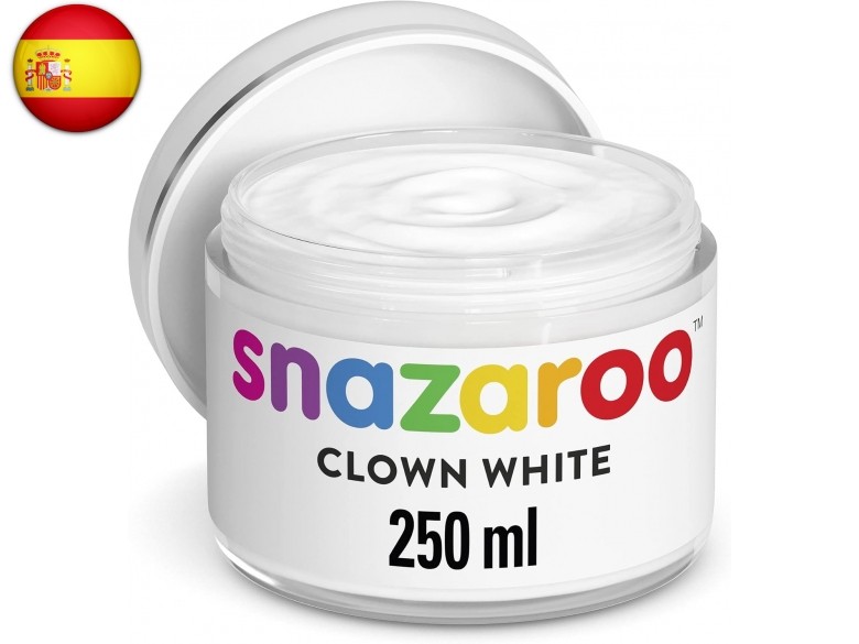 Snazaroo- Pintura facial blanco payaso, Color, 250 ml (Colart 1198210)