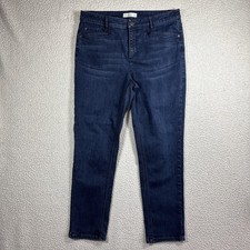 J Jill Denim Smooth Fit Slim Ankle Women  s Size 10 Stretch Dark Wash Blue Jeans