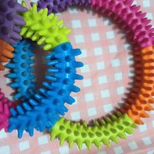 Rubber Bird Bite Toy For 3 Color Ring Bird Parrot Parakeets Cockatiels Toy 3pcs