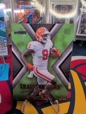 2021 Wild Card MATTE - X-Plode Travis Etienne #MXP-4 Silver Foil-Green X (RC)