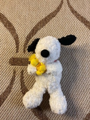 Hallmark snoopy Dog Plush Black Ears Red Collar Yellow Bird Medium 14-24 in