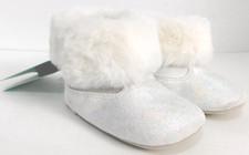 Stride Rite Baby Girl Boots Shoes US Size 12-18 Months White Sparkling Darby NEW