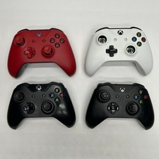 Lot Of 4 Oem Microsoft Xbox One Wireless Controllers Parts Repair Stick Drift