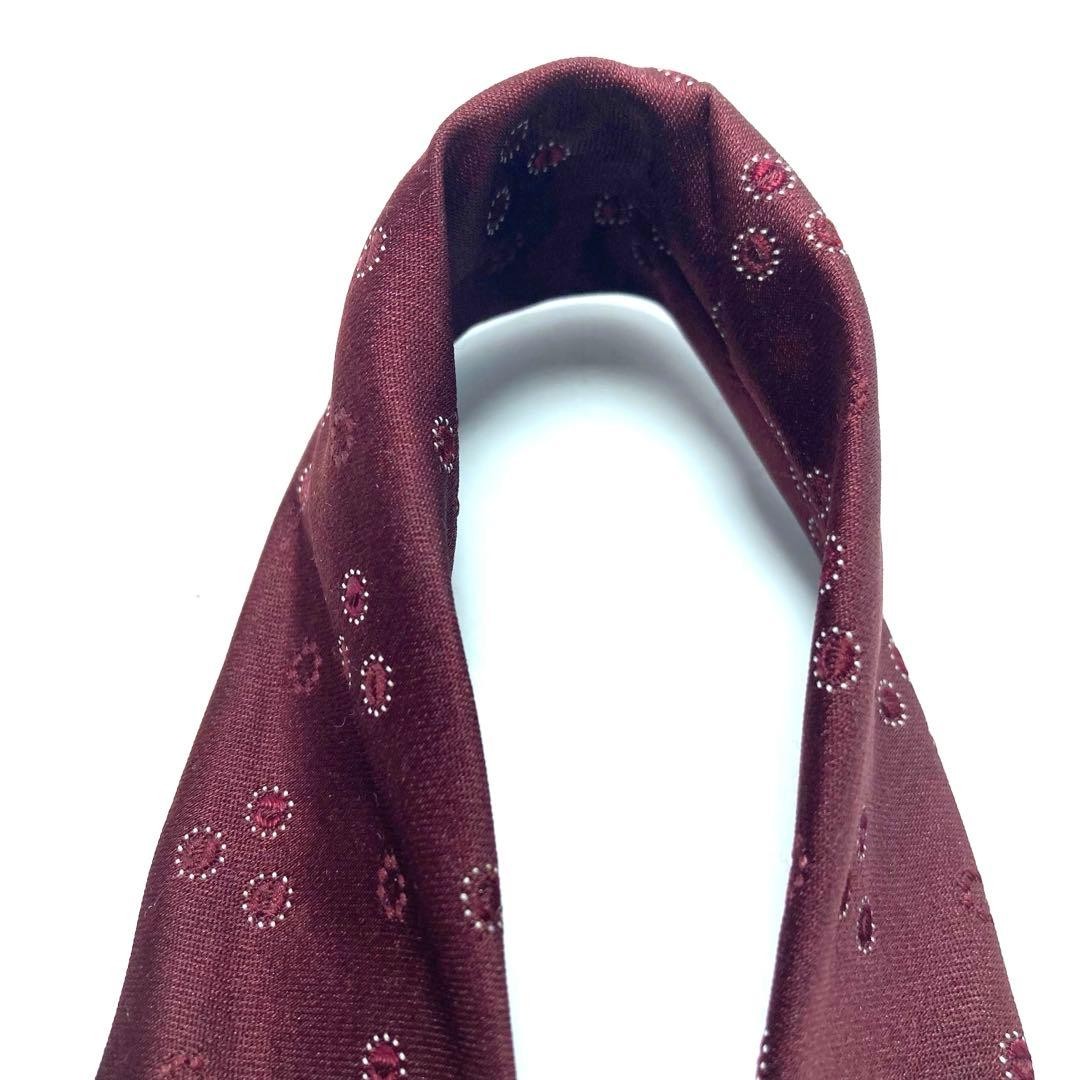 GIVENCHY Necktie Red Pattern Logo Fine Fabric Use… - image 8