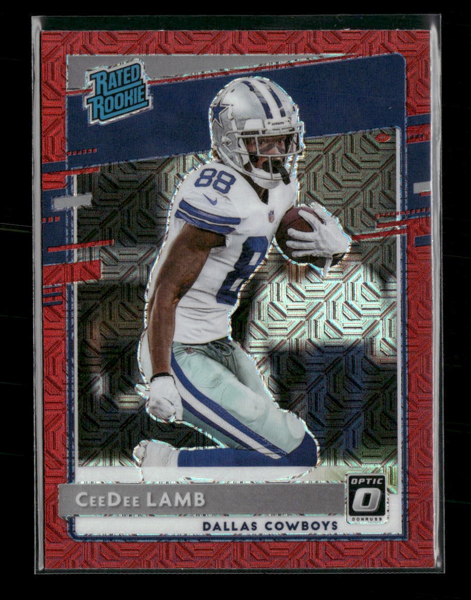 2020 Donruss Optic Red Mojo CeeDee Lamb Rookie #156