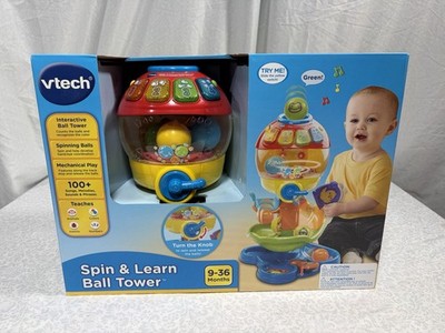 New Vtech Spin And Learn Ball Tower with 3 Balls Lights Music Sounds Toddler