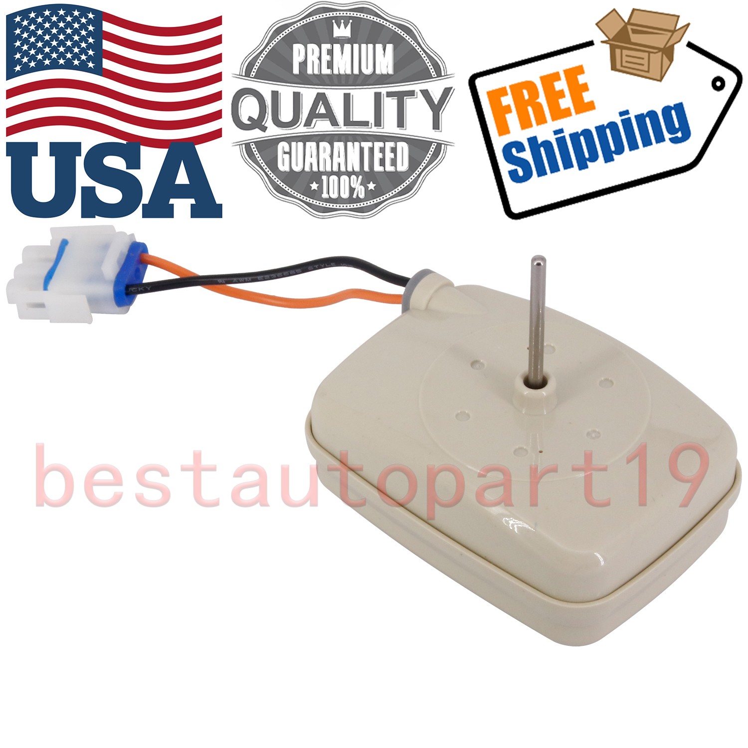 SM10141 WR60X10141 Refrigerator Freezer Evaporator Fan Motor Replacement Fits GE