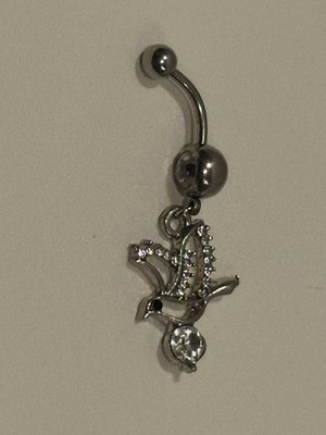 Silver Bird Dangle Belly Button Barbell Womens New With Out Tags NWOT