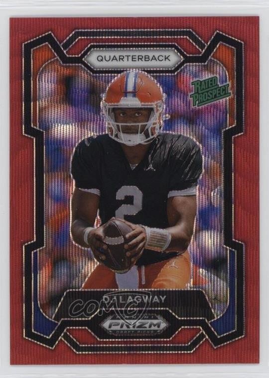 2024 Panini Prizm Draft Picks Ruby Wave Prizm DJ Lagway #182 17xm