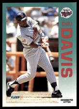 1992 Fleer Chili Davis Minnesota Twins #200