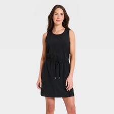 All In Motion Women's Active Light Travel Dress Sleeveless Side Pockets