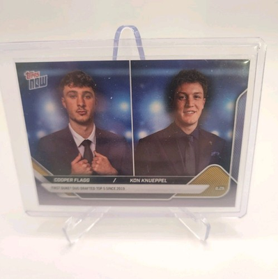 #ad Cooper Flagg Kon Knueppel Topps Now 2024 1st Duke Duo Drafted Top 5 since #x27;19 $29.99