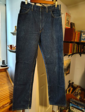 Vintage 1980 Saddle King Western Jeans 36x34 Denim USA Made Key Industries