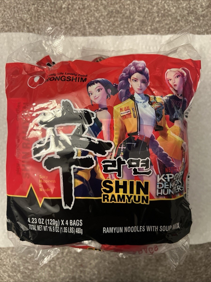 KPop Demon Hunters Huntrix Korean Shin Ramyun Ramen instant
