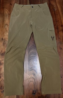 Badlands Task Pants Men's 32 x 32 Large Khaki Brown Stretch Nylon Cargo Hiking