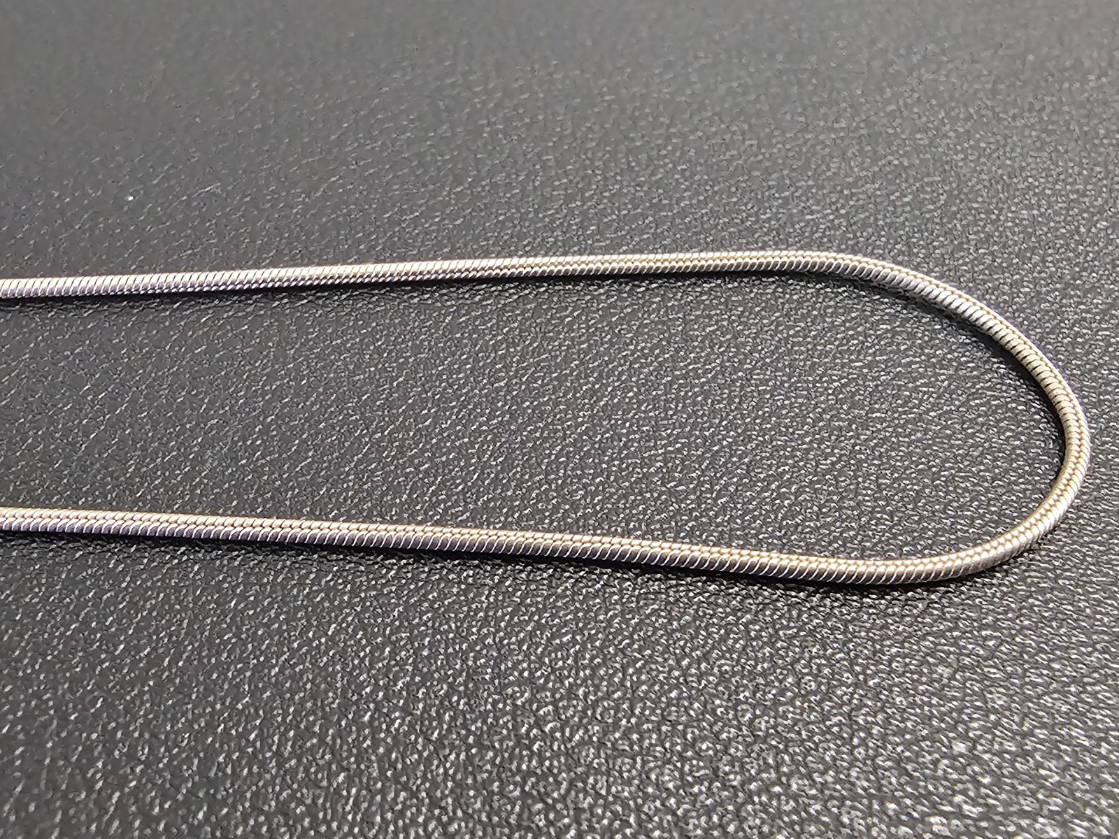 Solid Sterling Silver 24" Snake Chain Necklace wi… - image 5