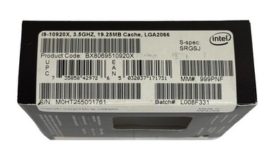 Intel Core i9-10920X X-Series Processor, 3.5 GHz, 12-Core for sale