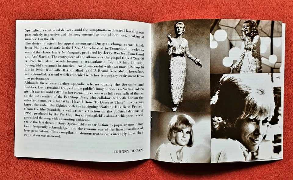 DUSTY -  The Very Best Of Dusty Springfield CD von 1998 mit 24 Titeln wie Neu - Bild 4 von 4