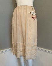 Vintage 60s 70s Sears Best The Doesnt Slip Midi Slip Antron Nylon Size L NWT New