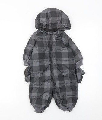 Unisex Baby & Kleinkind UK Größe 6-12 Monate babyGap grau gefütterte Jacke