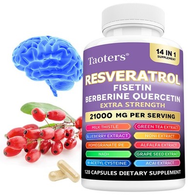 Resveratrol Supplement For Supports Brain, Heart And Balance Blood Circulation