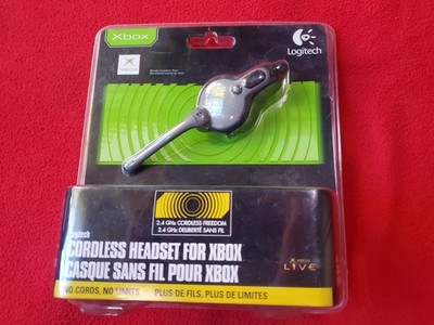 NEW Logitech Cordless Headset For Xbox Original, Authentic, Small Crak In Box