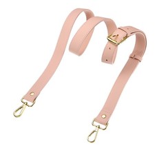 1" Genuine Leather Purse Strap for Bag Pink Gold Buckle 