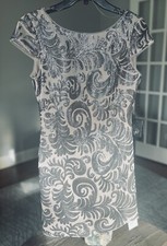 Adrianna Papell Cap Sleeve Sequin Dress. Size 8. NWT.