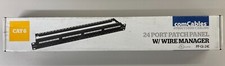 ComCables Standard Patch Panel Cat 6 24-Port 19 Rack Mount PP-C6-24C