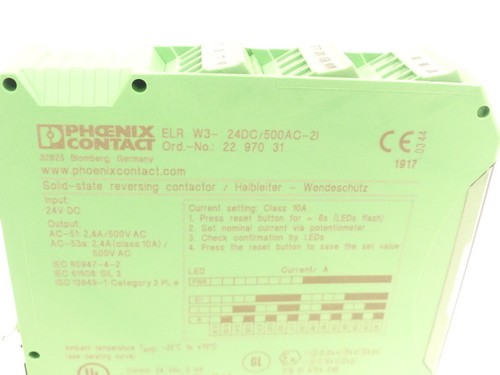 Phoenix Contact ELR W3-24DC/500AC-2I Hybridmotorstarter 2297031 SN 1355496432 - Bild 2 von 8