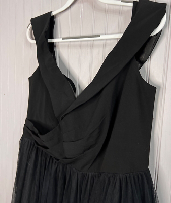 City Chic Women Dress 20 22 Black Tulle Elegant Evening Formal Stretch NEW  | eBay