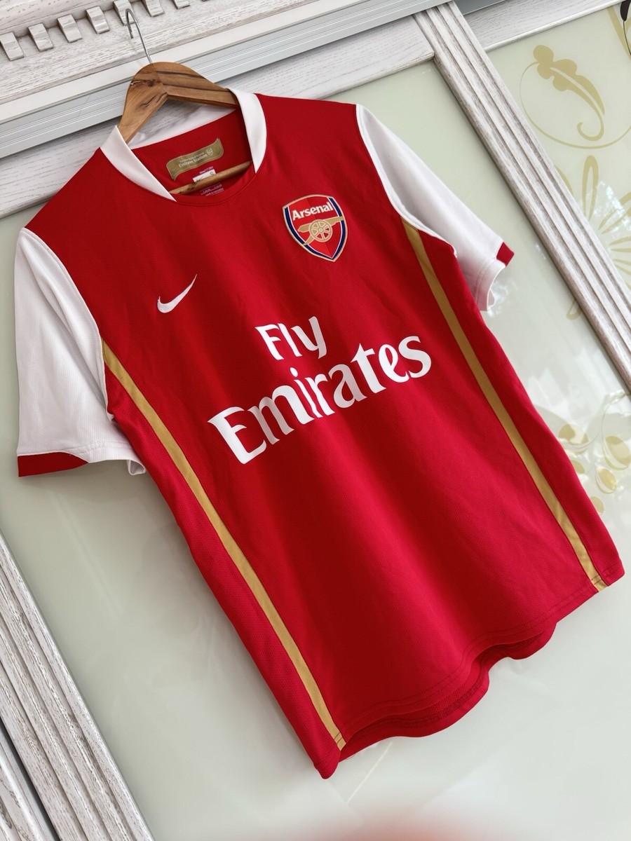 Vintage Arsenal 2007-2008 Home Soccer Jersey Football Kit Shirt