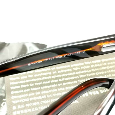 Authentic TOM FORD Sunglasses Black Spectre Snowdon TF 237 Authentic TOM FORD Sunglasses Black Spectre Snowdon TF 237