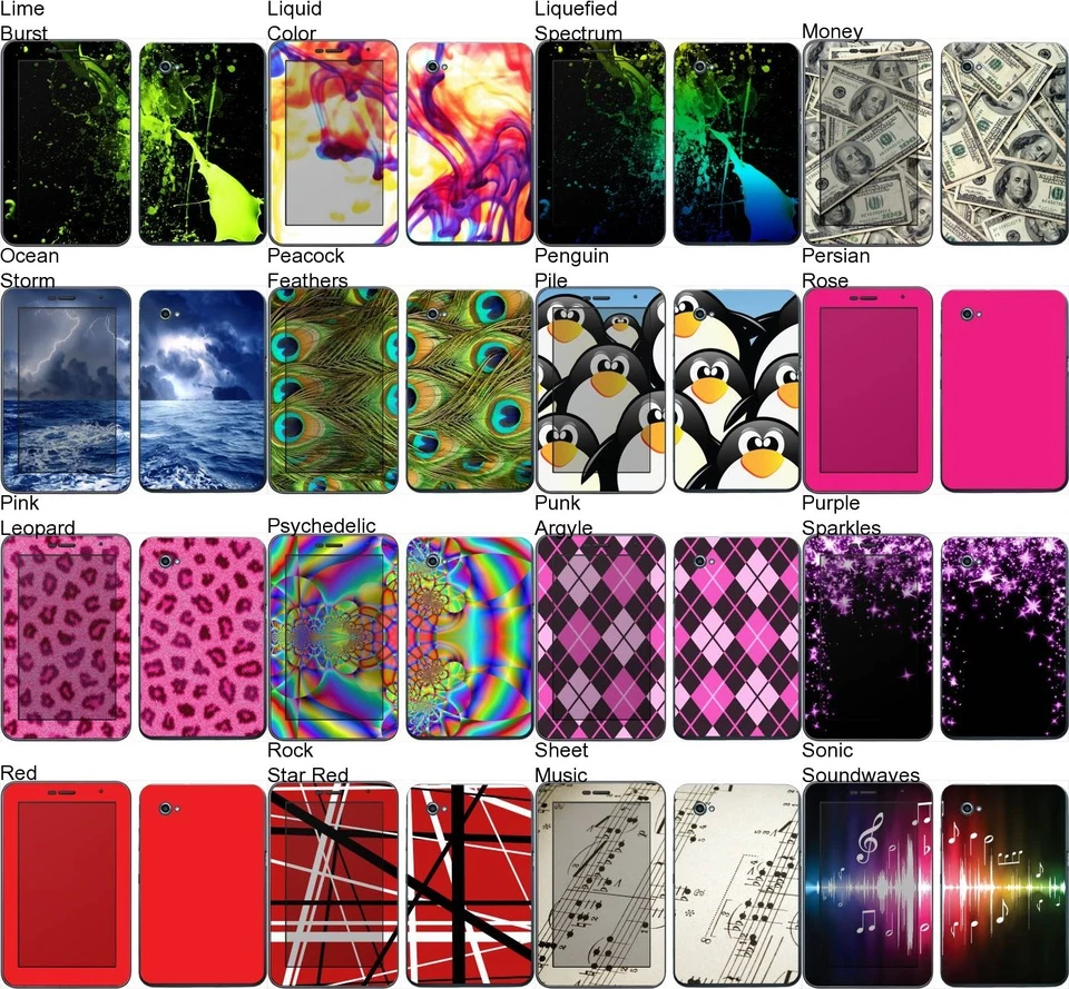 Choose Any 1 Vinyl Decal/Skin for Samsung Galaxy Tab 7.0 Plus - Free US Shipping - Image 3 of 4