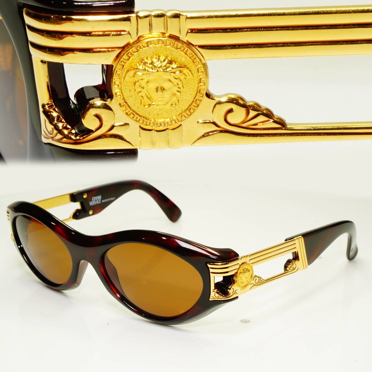 Gianni Versace 1996 Mens Vintage Gold Medusa Biggie Gianni Versace 1996 Mens Vintage Gold Medusa Biggie