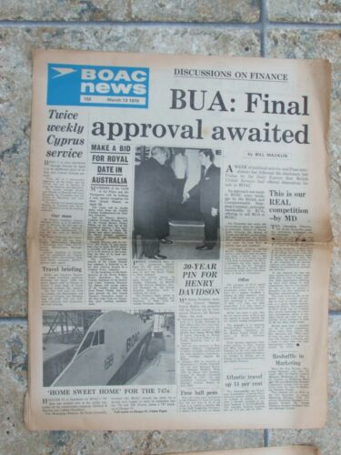 VINTAGE BOAC BA BRITISH AIRWAYS STAFF NEWS REVIEW LETTER MAGAZINES 1940s-1970s - Picture 19 of 20