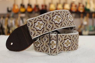 Souldier Octagon Star Tan Guitar Strap *Free Shipping in the USA*