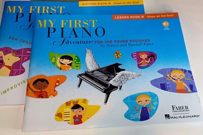 My First Piano Adventure Lesson B (2 Books) by Nancy n Randall Faber w/app instr