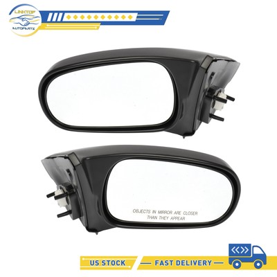Power Mirrors For 1996-2000 Honda Civic Non-Folding SLight Textured LH+RH Side