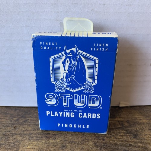 Vintage STUD Playing Cards Poker Size EX+ Blue Walgreen Collectible eBay