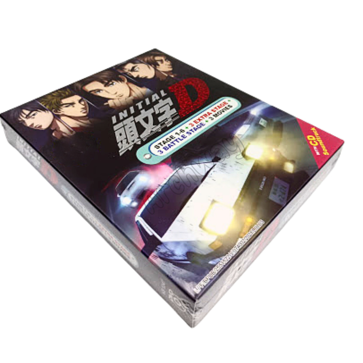 DVD Anime INITIAL D Stage 1-6 + 2 Movie + 2 OST All Region English Subtitle