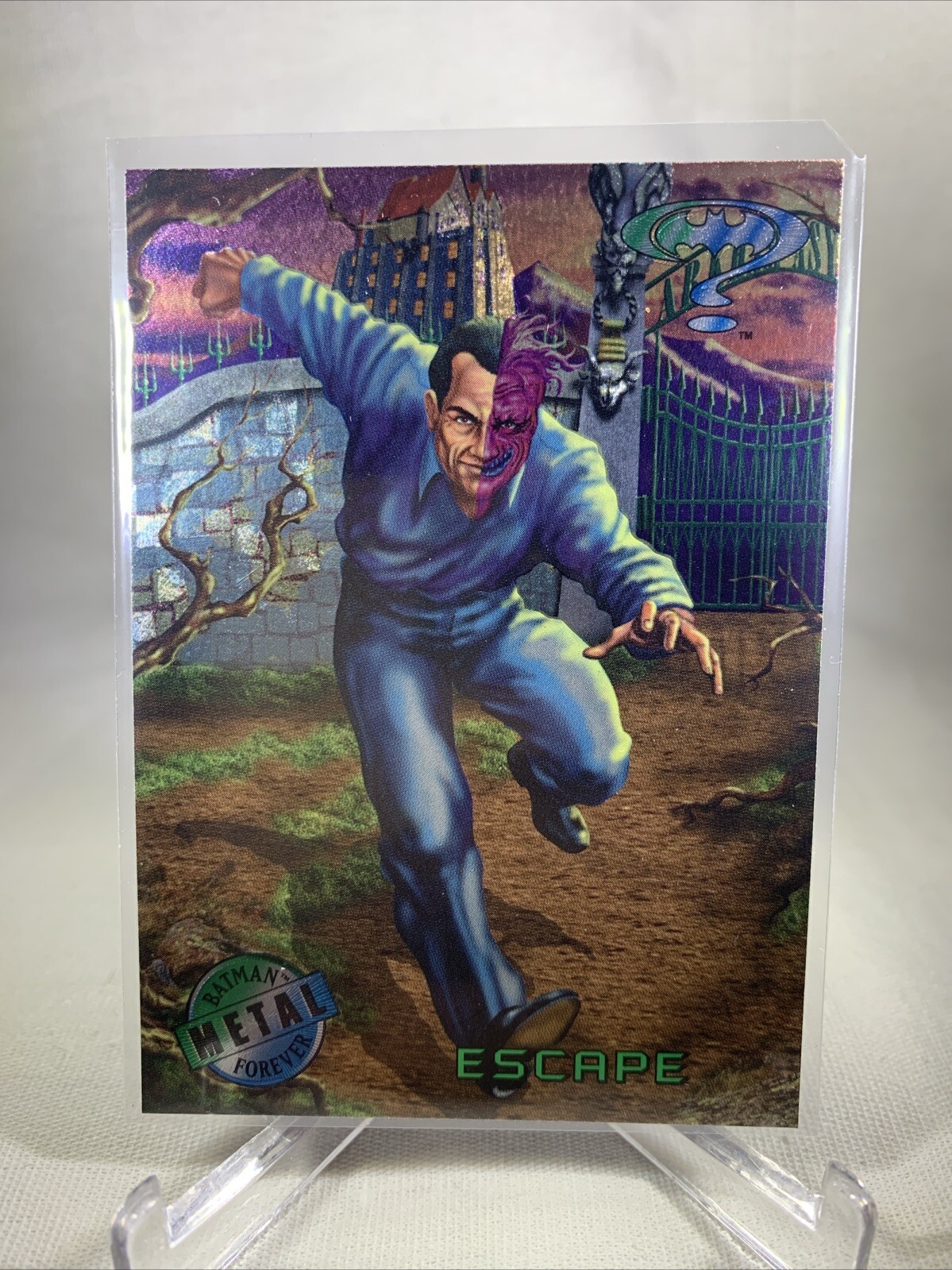 1995 Fleer Metal Batman Forever Two-Face Escape #58